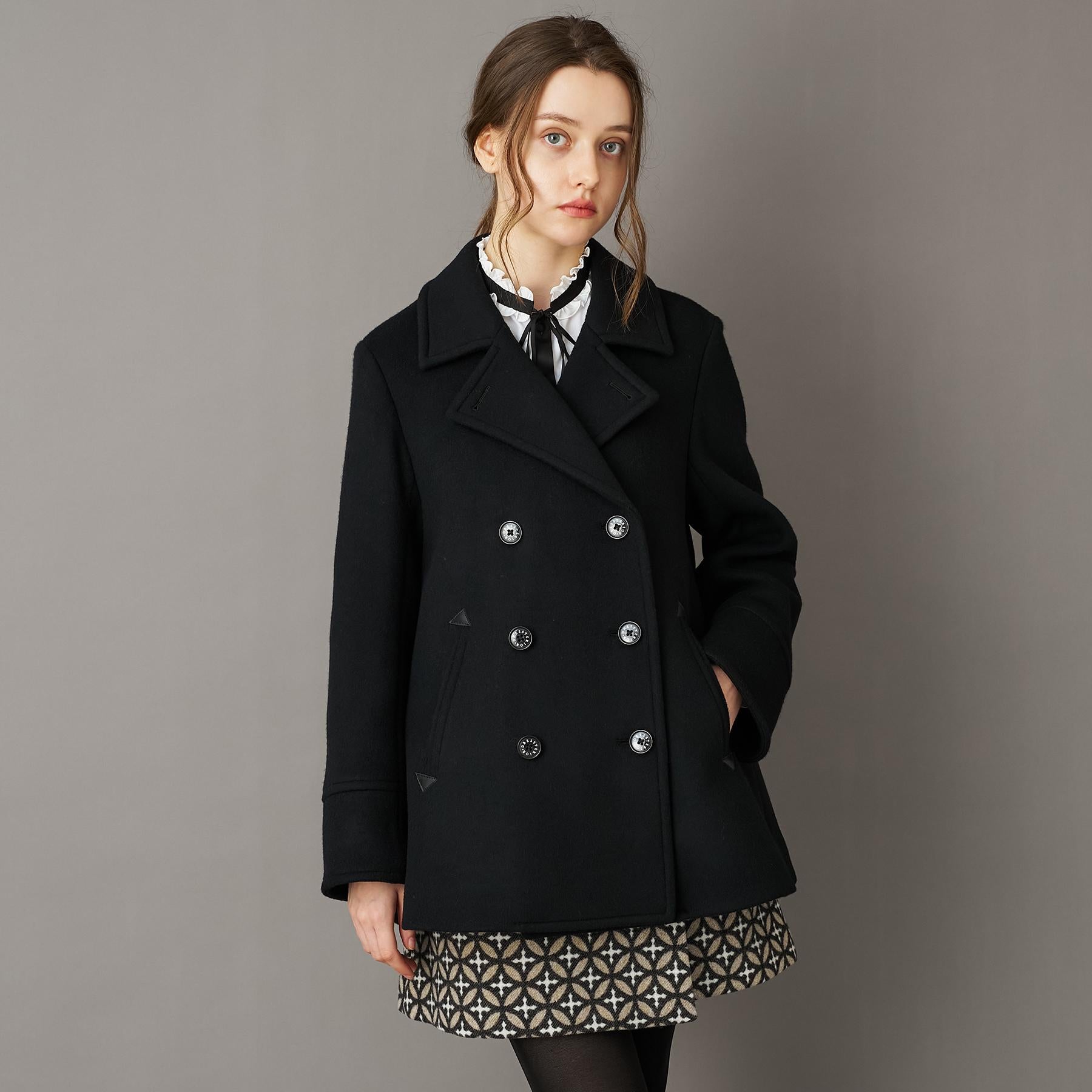 ドレステリア DRESSTERIOR Super140‘sAラインPコート (ベージュ(052)) ベージュ(052)