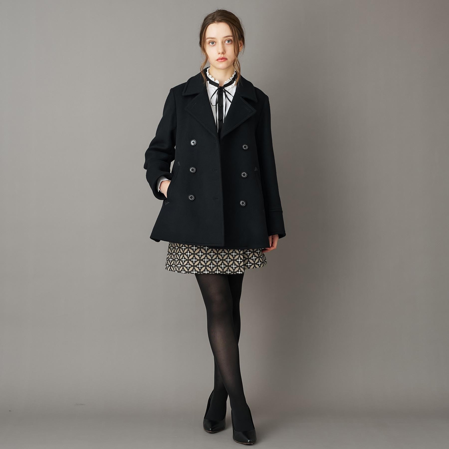 ドレステリア DRESSTERIOR Super140‘sAラインPコート (ベージュ(052)) ベージュ(052)