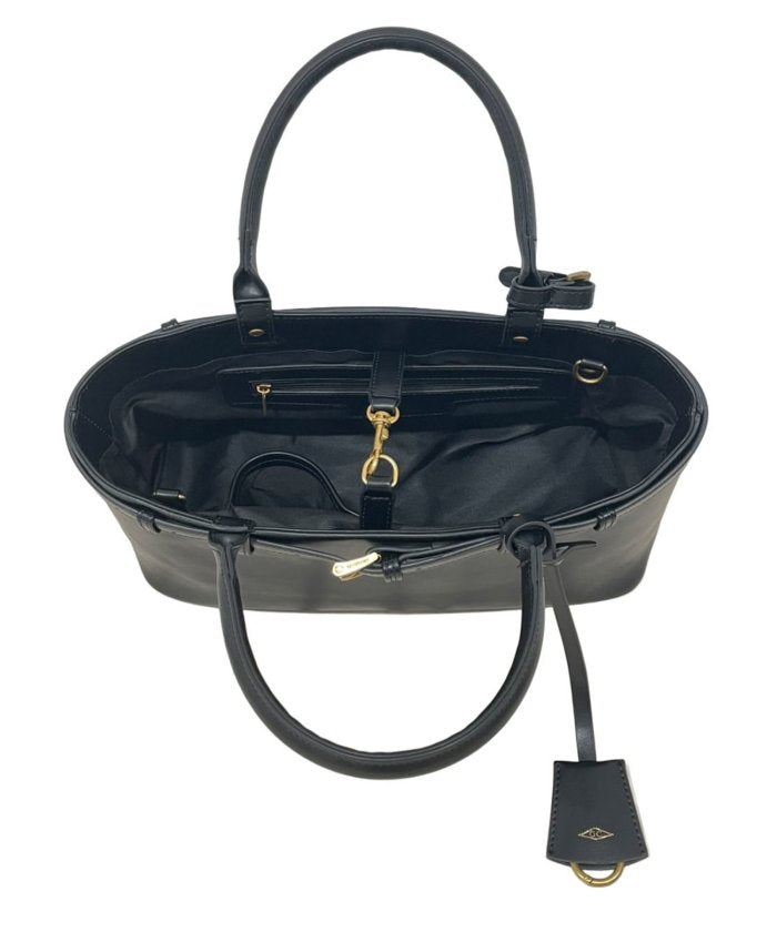 BELTED TOTO BAG SMALL (黒) 黒