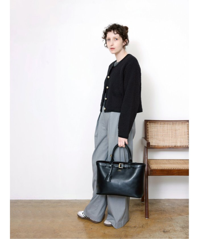 BELTED TOTO BAG MEDIUM (モノトーン) 黒