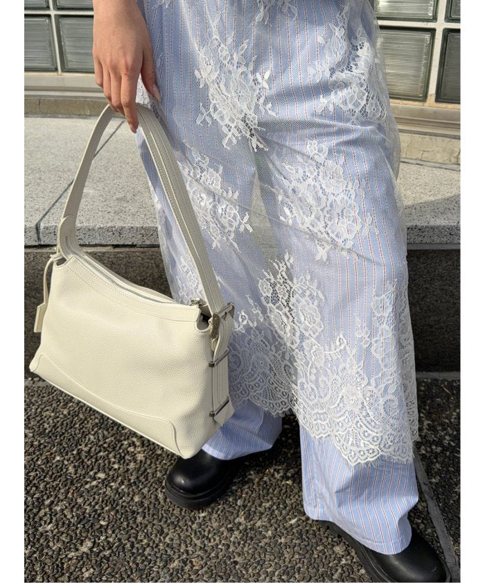 ドロー DRAW ドロー/DRAW ワンハンドル ショルダーバッグ Belted Hand bag (ベージュ) ベージュ
