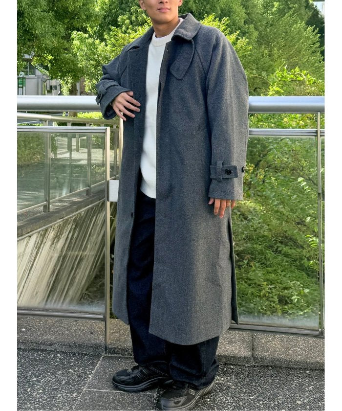 ドロー DRAW DRAW テックメルトン ダブルBIGコート (グレー) グレー