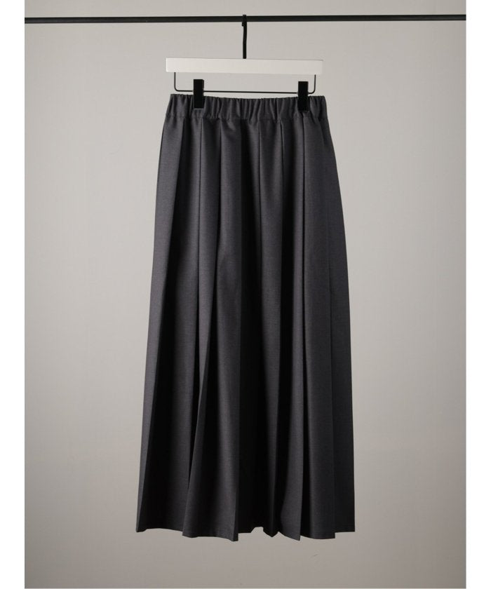 ドロー DRAW pleats long skirt (グレー) 黒