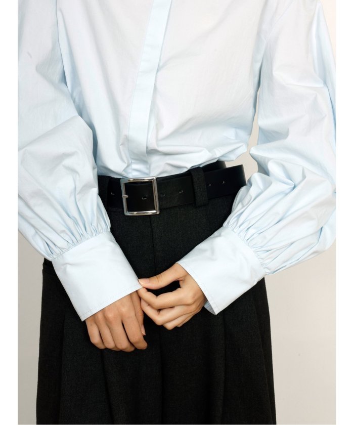 ドロー DRAW volume sleeve blouse (サックス) サックス