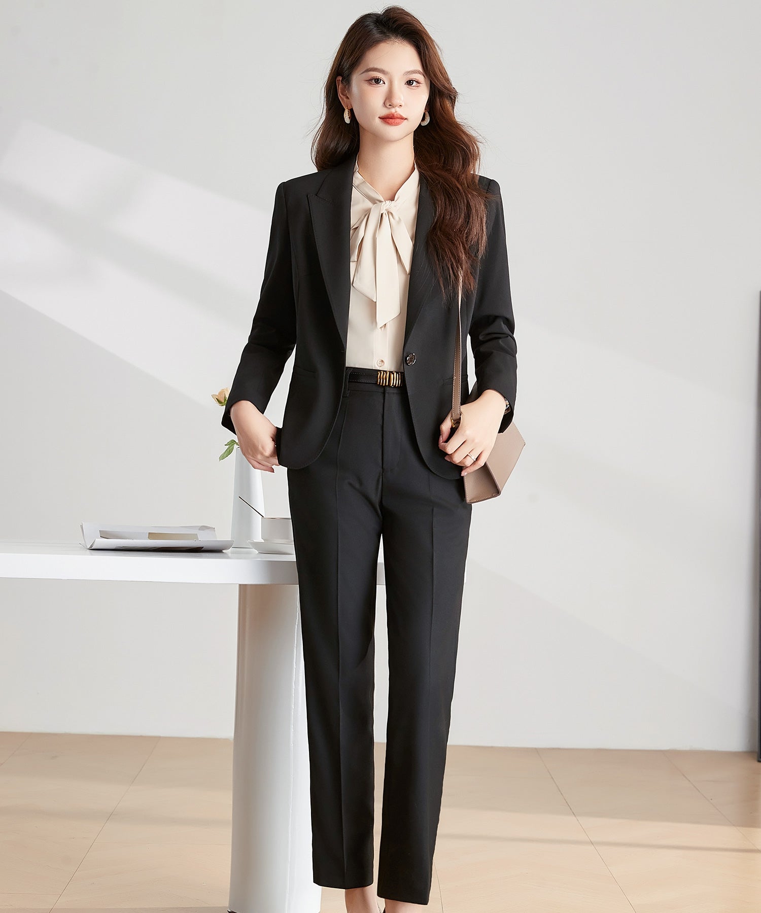 ドレスプラス DRESS+ スーツ上下セット ジャケット パンツ 2点セット,ブラック