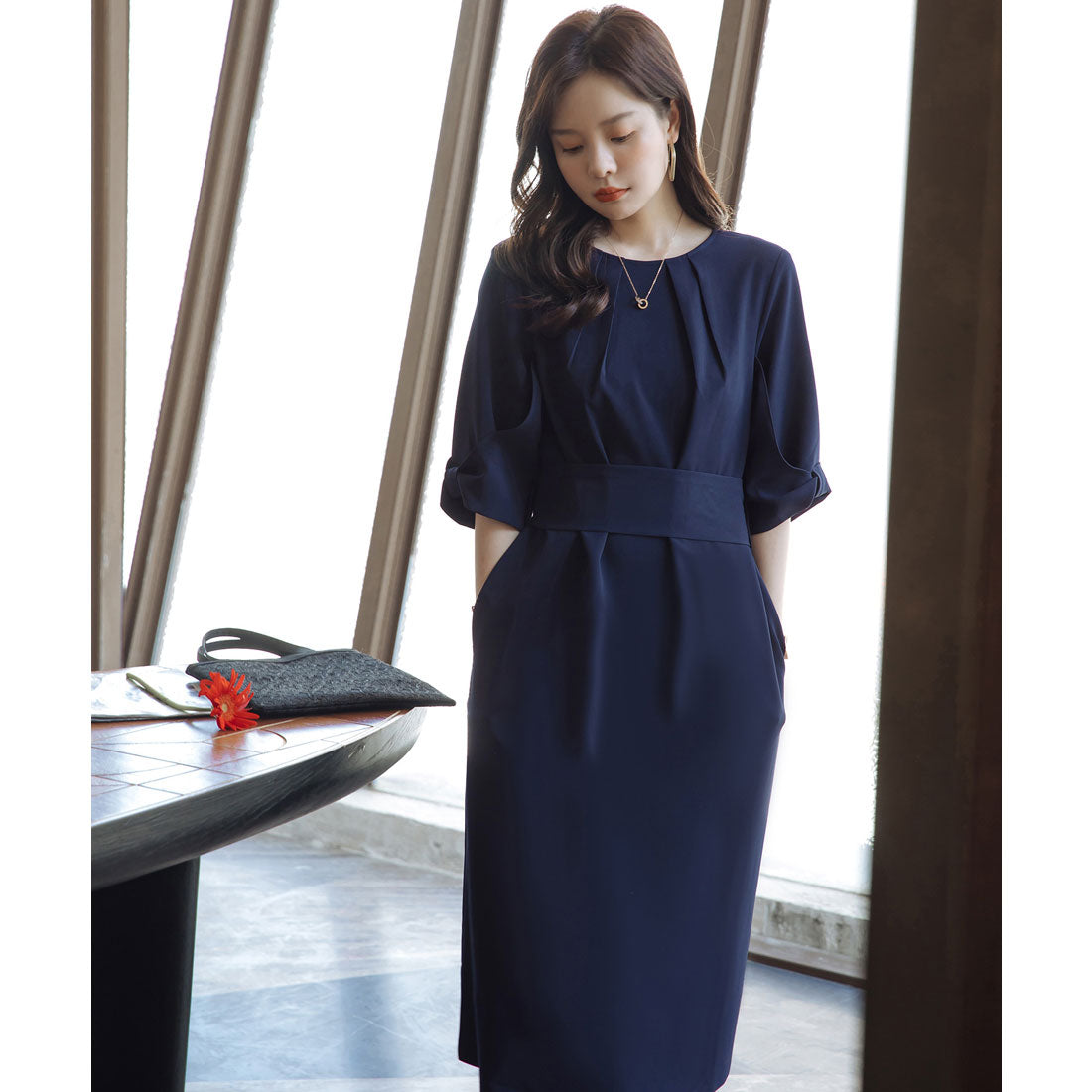 slim fit dress slacks DRESS+ Cocoon One-Piece Dress