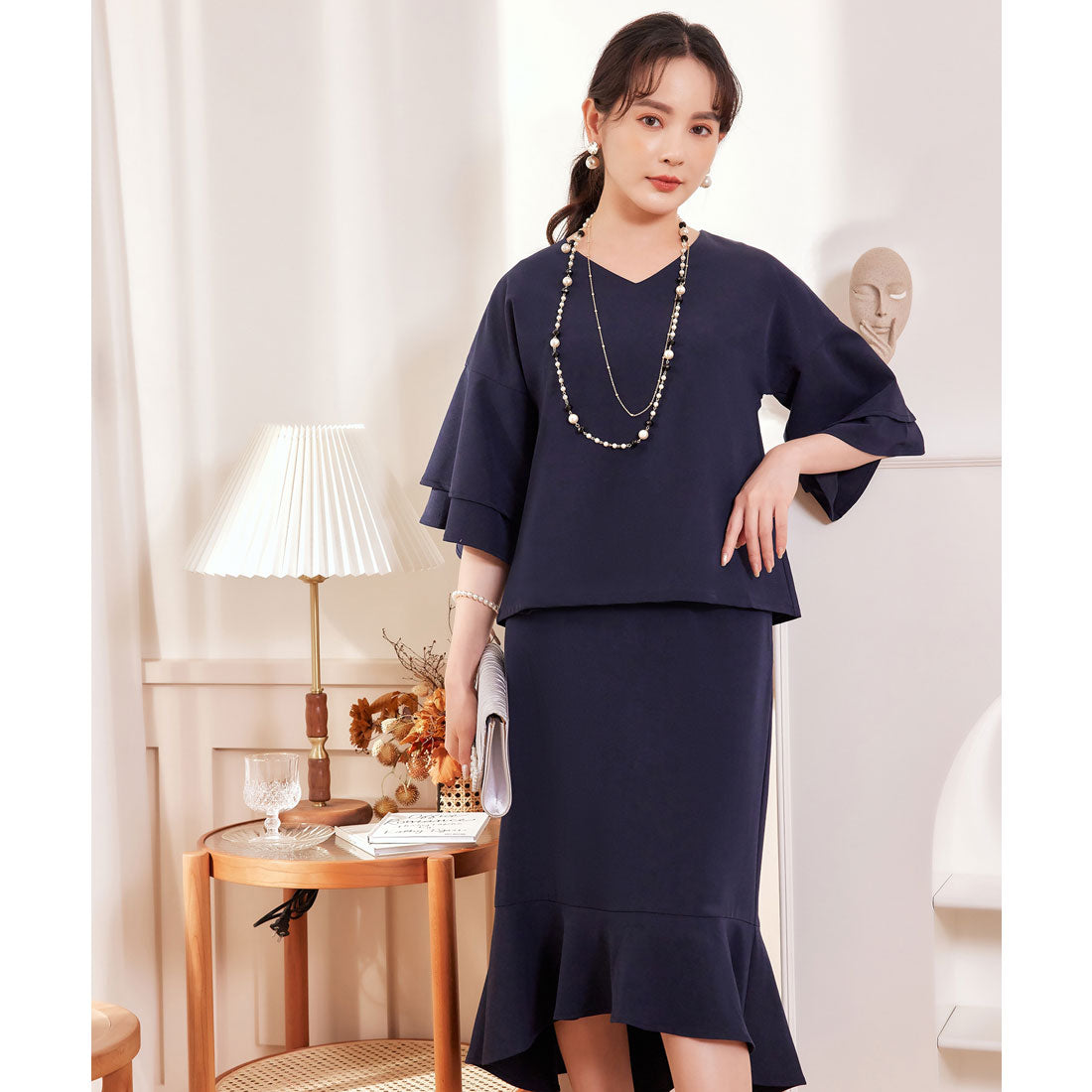 DRESS+ Formal Setup Flared Skirt 2way