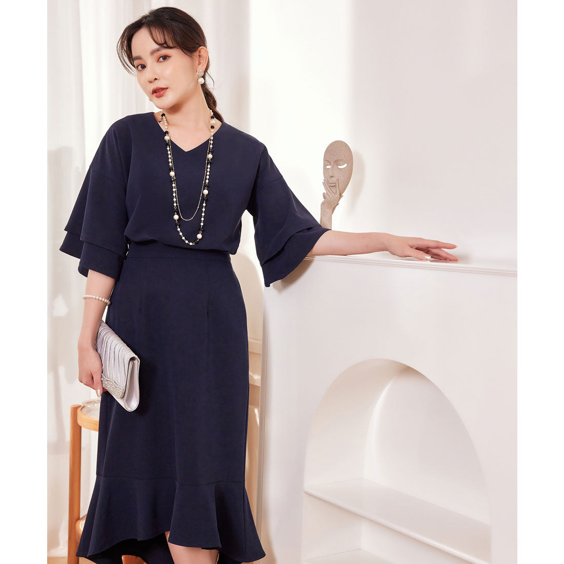 DRESS+ Formal Setup Flared Skirt 2way
