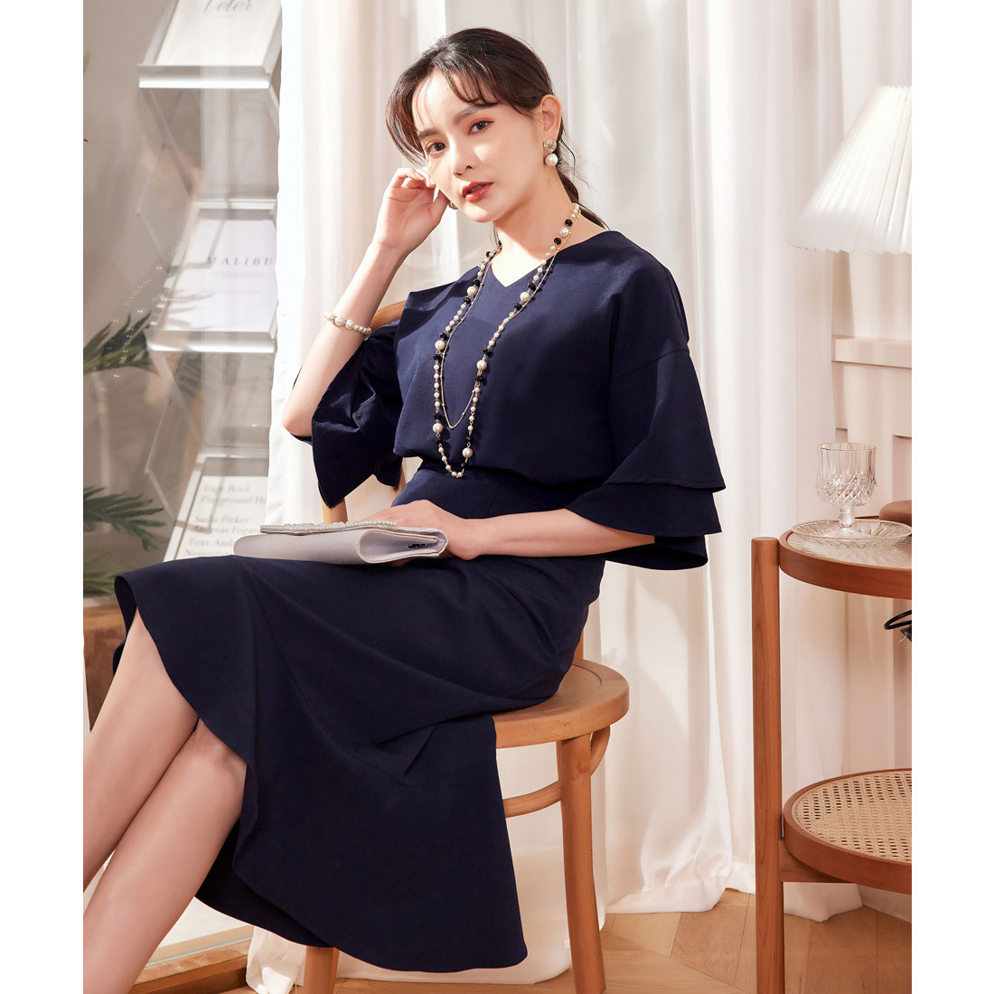 DRESS+ Formal Setup Flared Skirt 2way