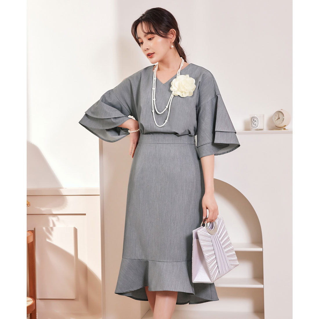DRESS+ Formal Setup Flared Skirt 2way