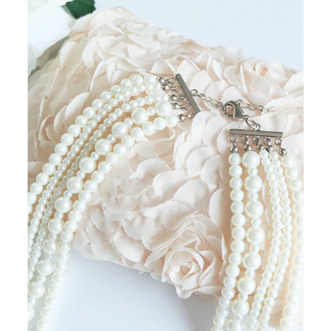 ドレスプラス DRESS+ ランダムフェイクパール5連ネックレス