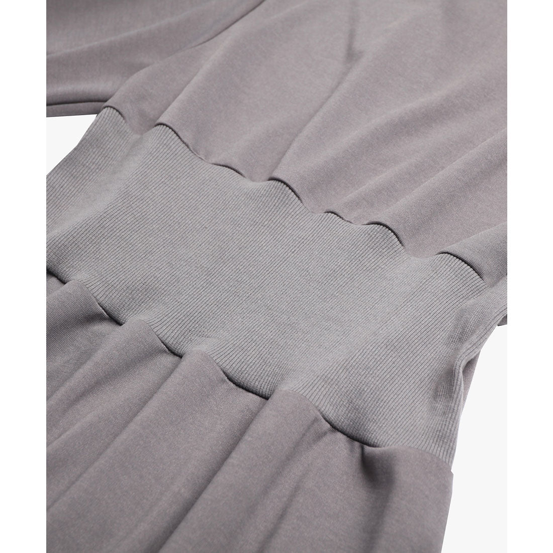 ドレスプラス DRESS+ ワンピース フレア Aライン 長袖 ストレッチ素材 スタイルUP (アッシュブラウン) アッシュブラウン