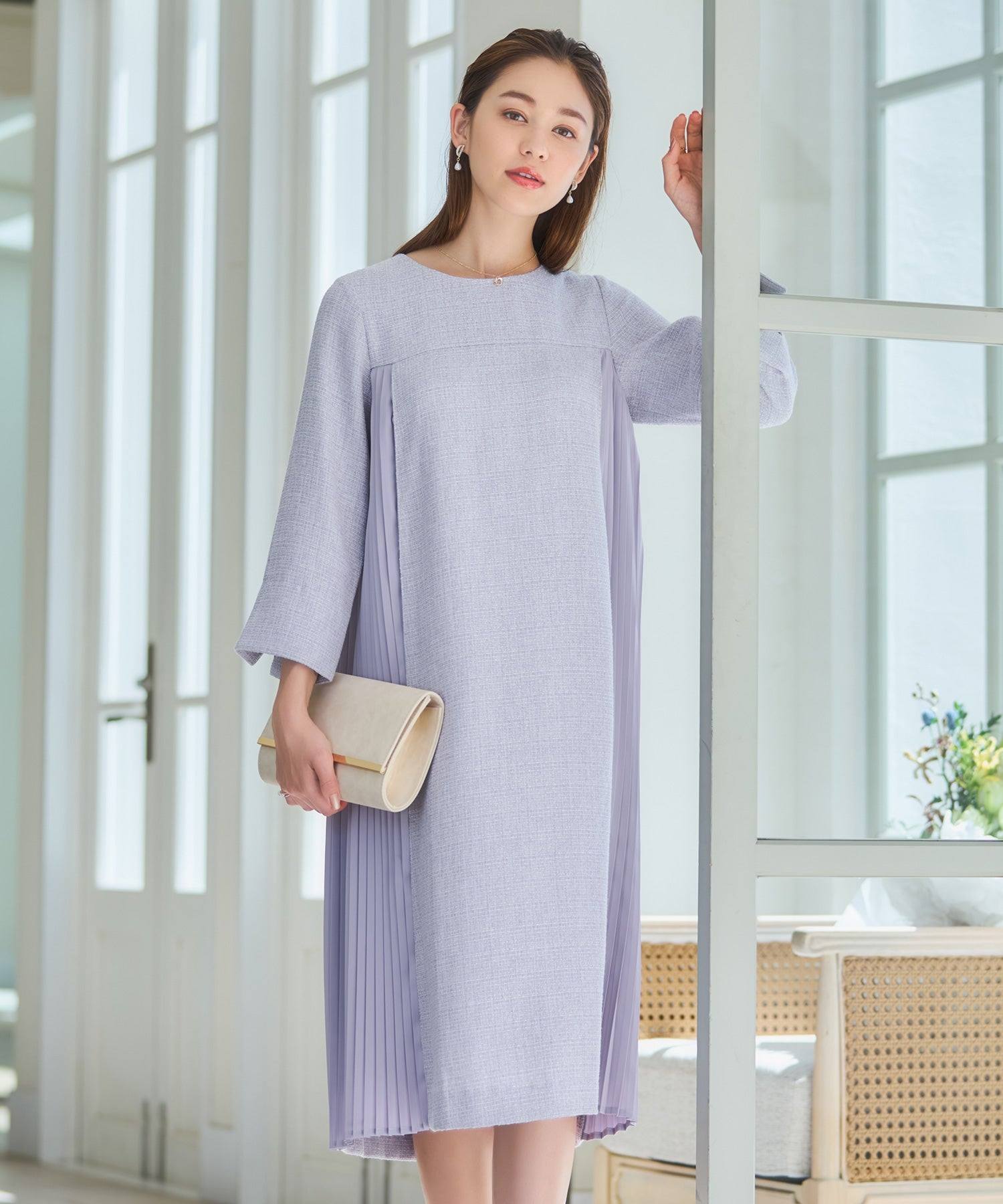 DRESS+ Party Dress Tweed One Piece Wedding