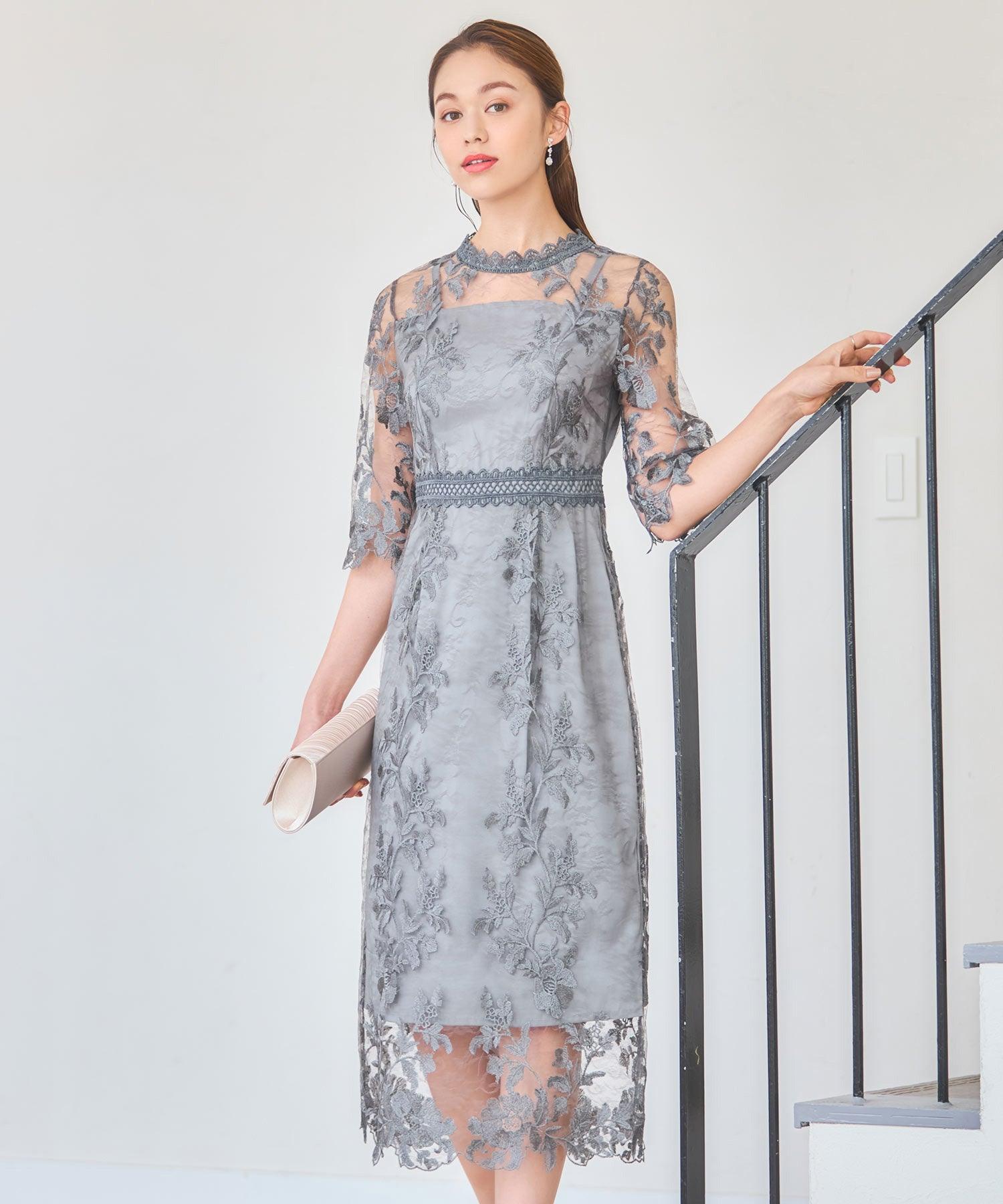 DRESS+ One-piece dress, all-lace, mid-length, wedding DRESS+ One-piece dress, all-lace, mid-length, wedding
