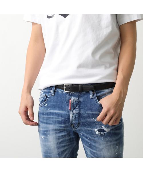 ディースクエアード Dsquared2 DSQUARED2 ナローベルト Classic Buckle Belt BEM0541 1500001 (M802/ブラック) M802/ブラック