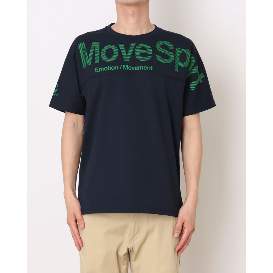 ムーブスポーツ MoveSport メンズ 半袖機能Tシャツ S.F.TECH半袖シャツ ST6SHT01M (ネイビー) ネイビー