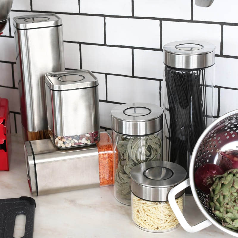 CUBE JAR WITH PRESS LID L L