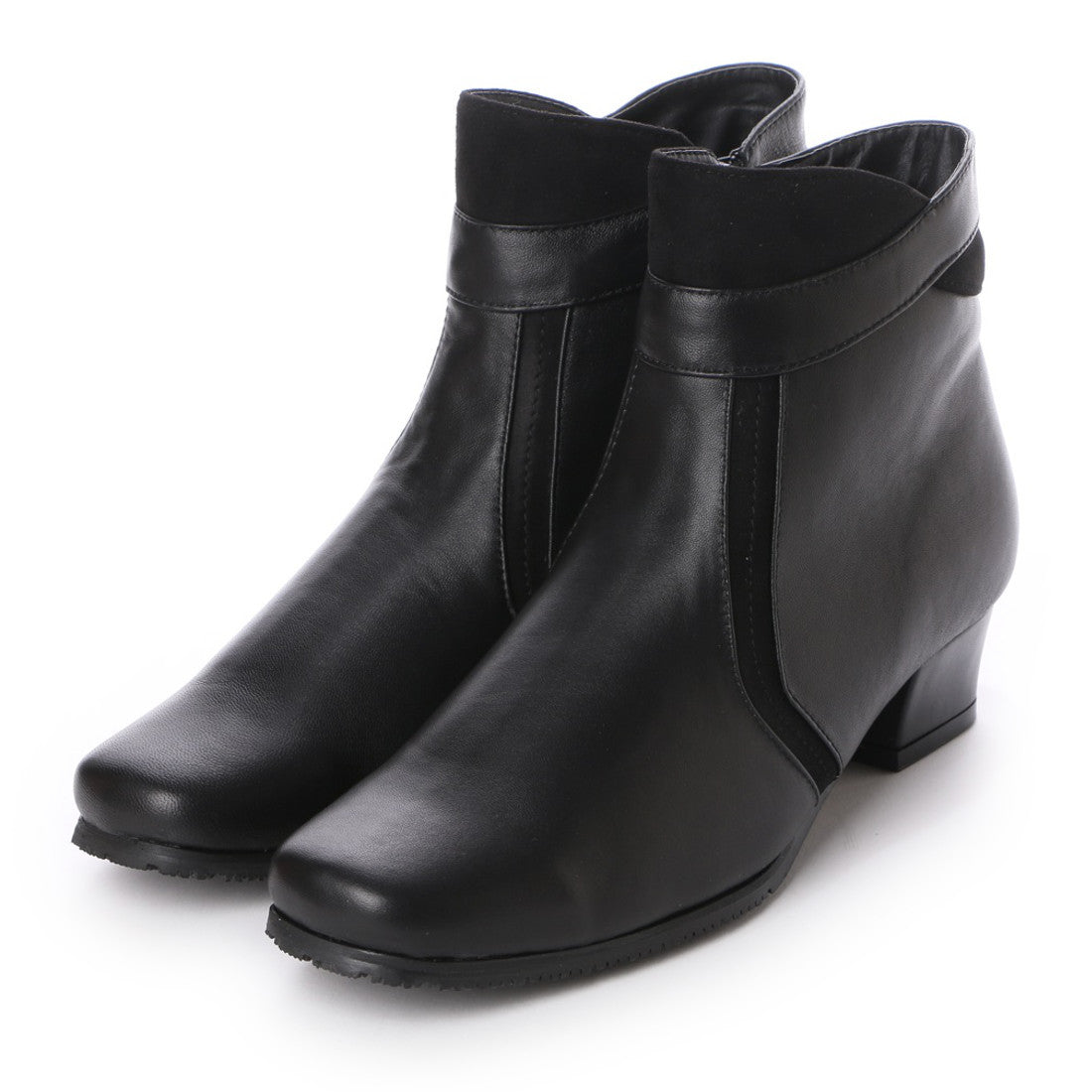 エスプレッソ Espresso 楽ちんポカポカインナーボアデザインショートブーツ (ブラック) ブラック