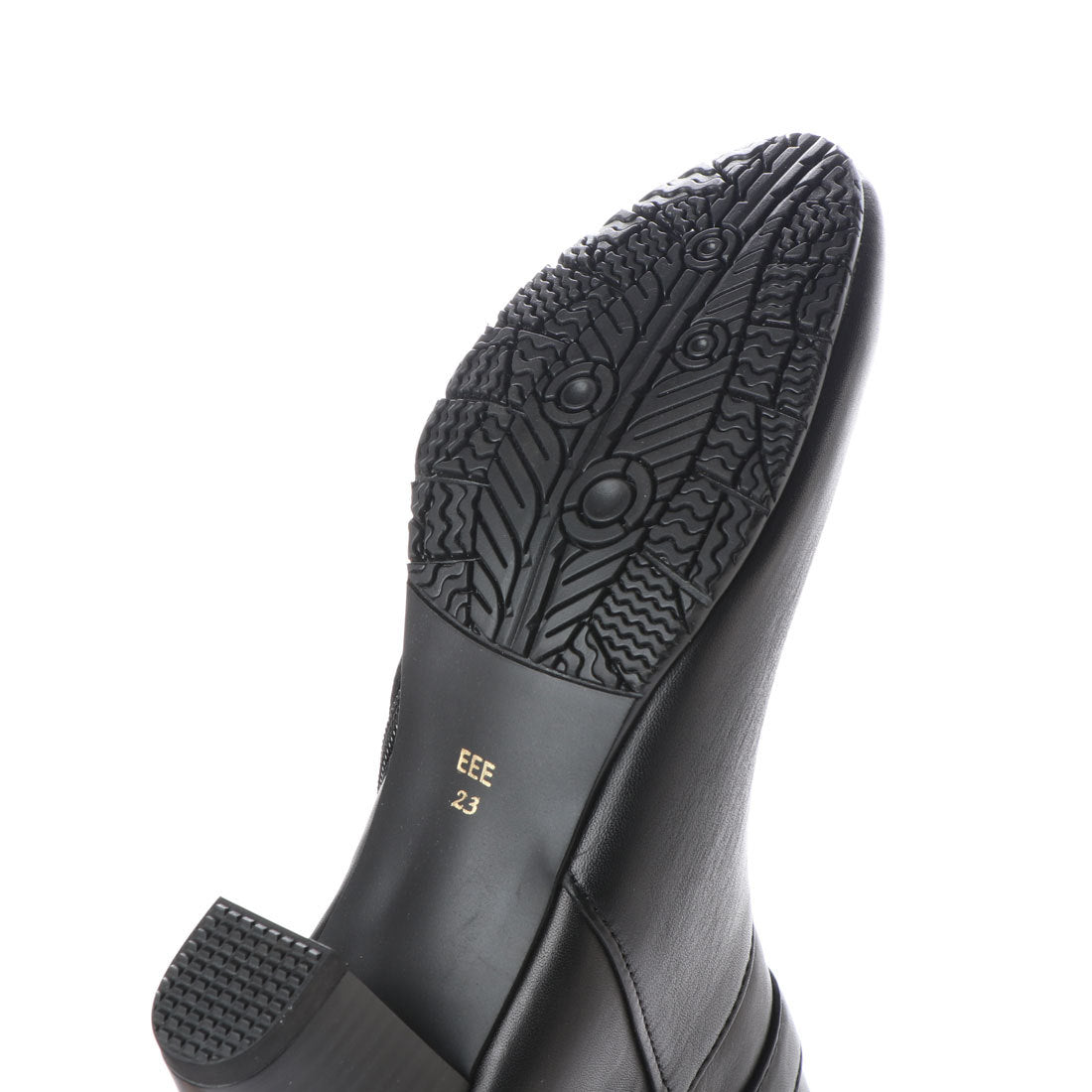 エスプレッソ Espresso 楽ちん ソフトレザー ボアデザインヒールブーツ