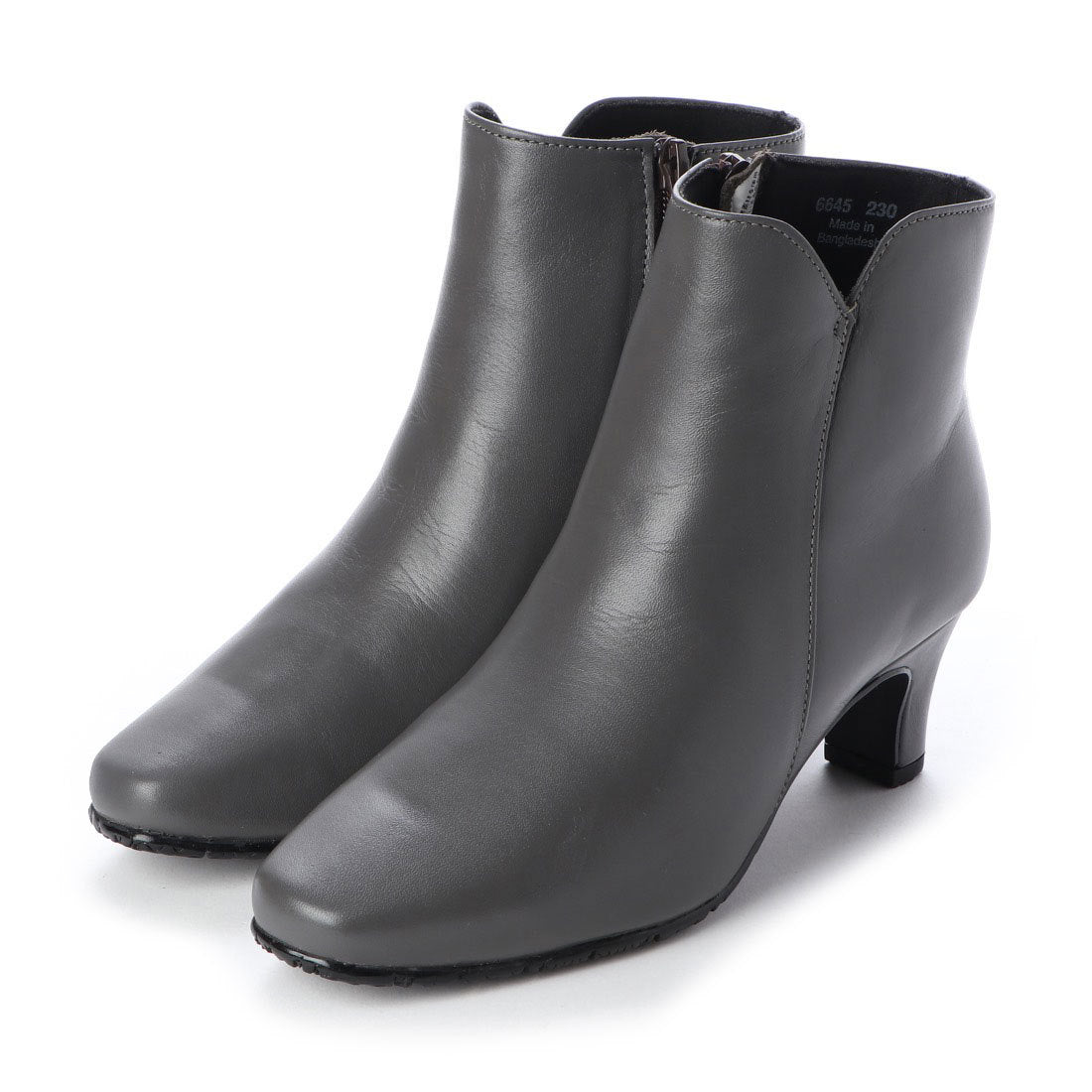 エスプレッソ Espresso ソフトレザー  楽ちんシンブル ショートブーツ (グレー) グレー