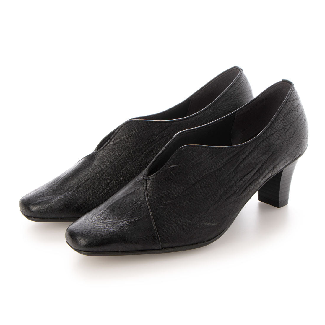 エスプレッソ Espresso 柔らかレザー 楽ちんコンフォートブーティ (ブラック) ブラック