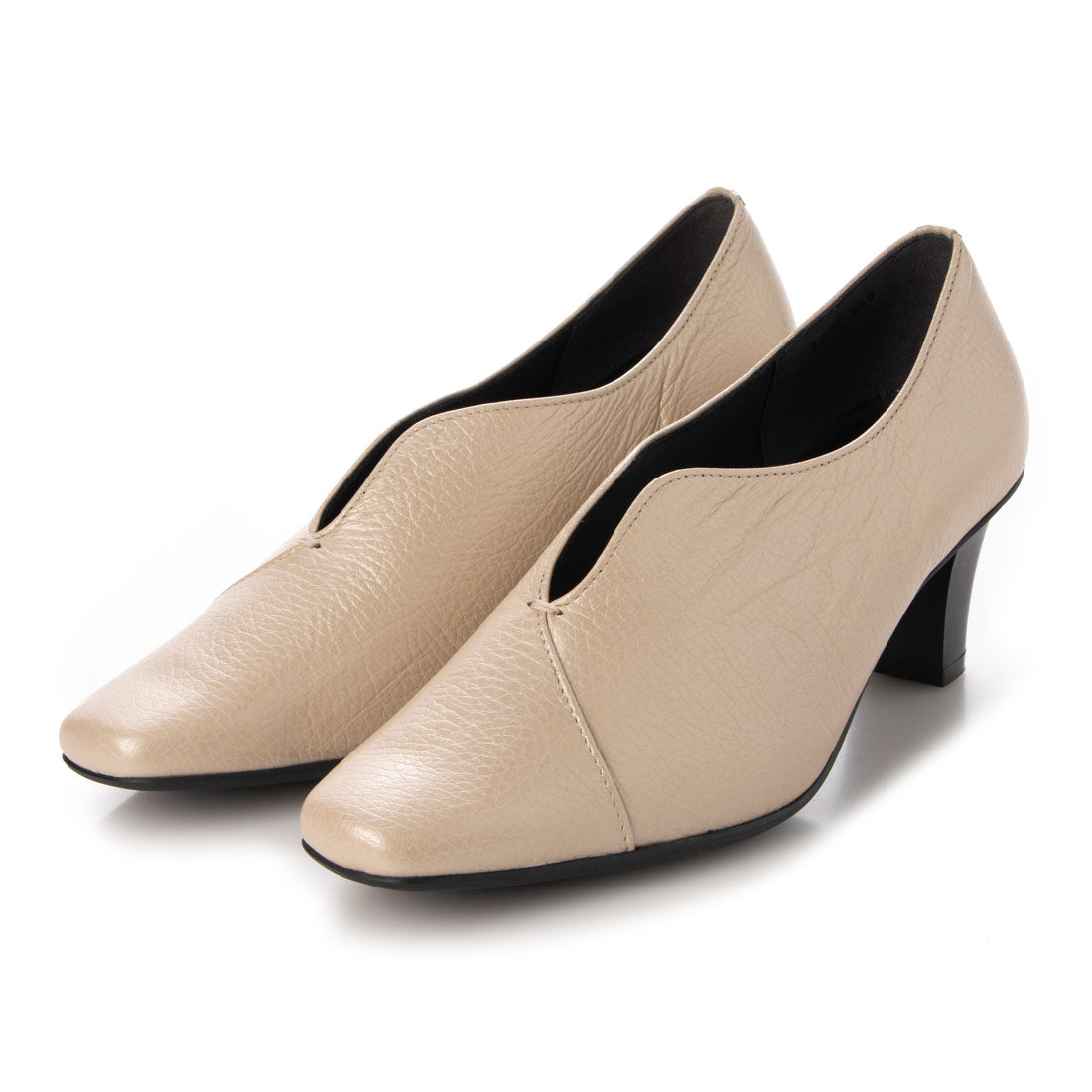 エスプレッソ Espresso 柔らかレザー 楽ちんコンフォートブーティ (ベージュ) ベージュ