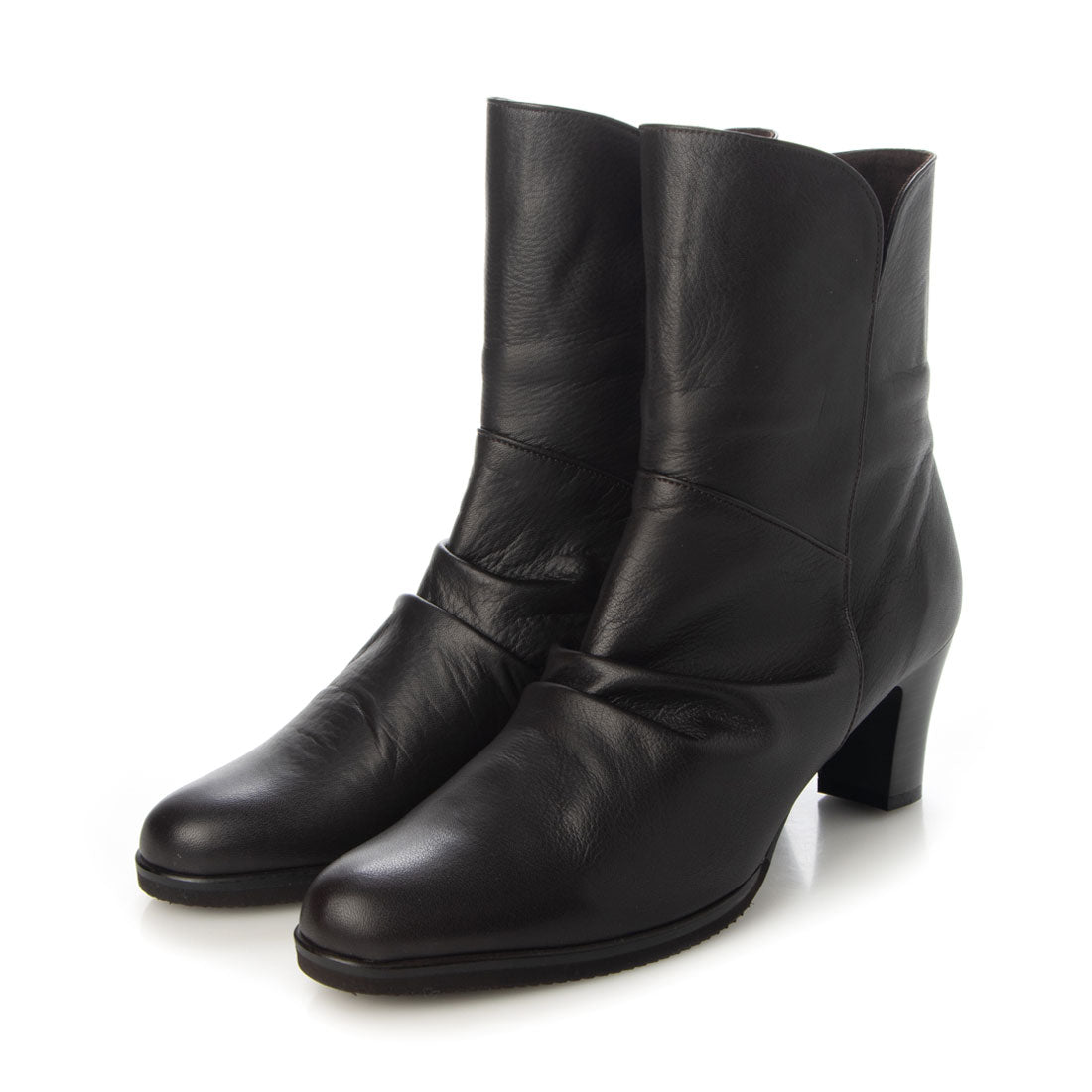 エスプレッソ Espresso 3E 柔らかレザー シャーリング コンフォートヒールブーツ