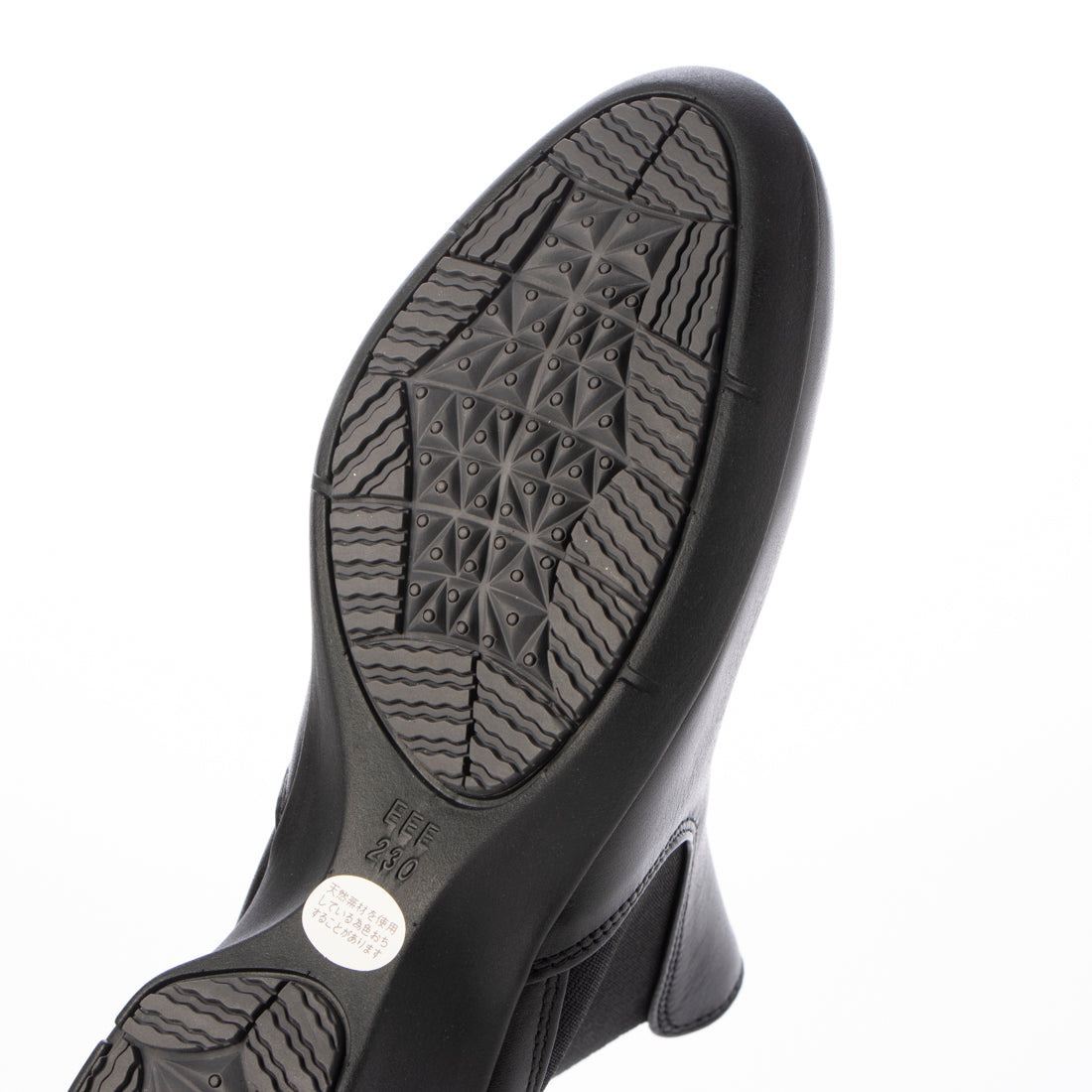 エスプレッソ Espresso 柔らかレザー 滑りにくいフラットソール サイドゴアブーツ (ブラック) ブラック