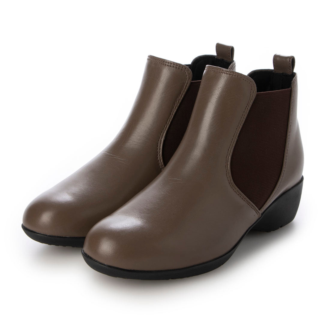 エスプレッソ Espresso 柔らかレザー 滑りにくいフラットソール サイドゴアブーツ (オークグレー) オークグレー