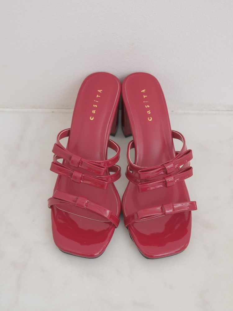 エムズエキサイト ems excite リボンサンダル (BLK1) BLK1