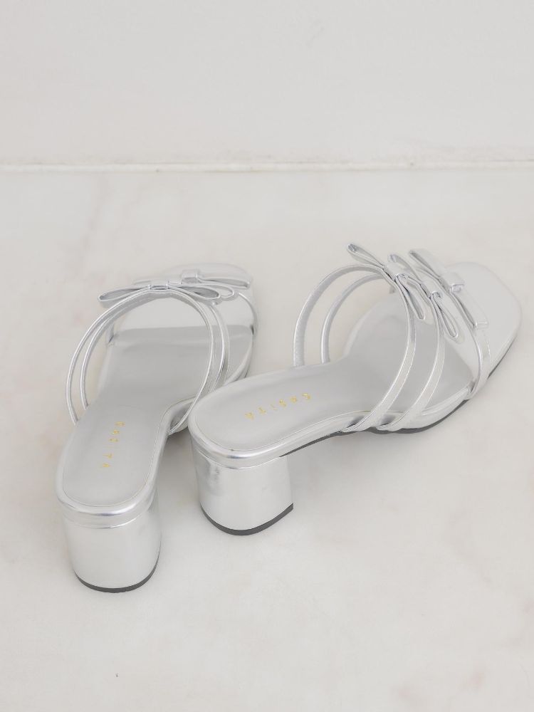 エムズエキサイト ems excite リボンサンダル (BLK1) BLK1