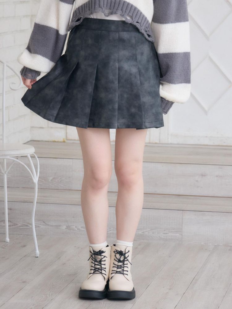 エムズエキサイト ems excite ヴィンテージFレザーミニSK (P/BRN) P/BRN