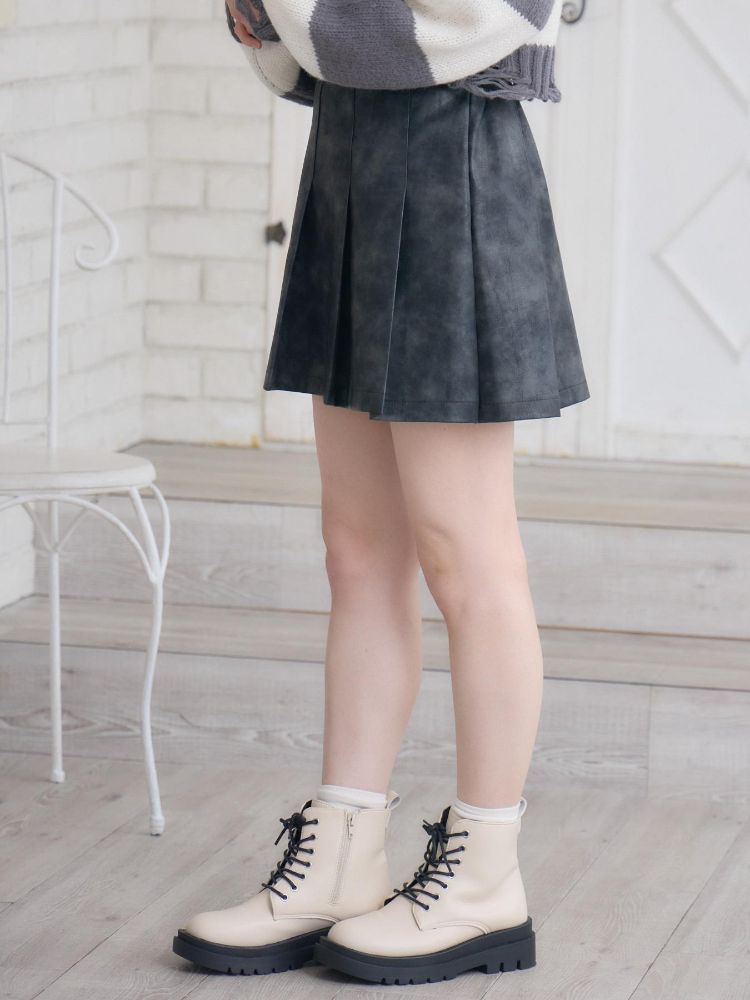 エムズエキサイト ems excite ヴィンテージFレザーミニSK (P/BRN) P/BRN