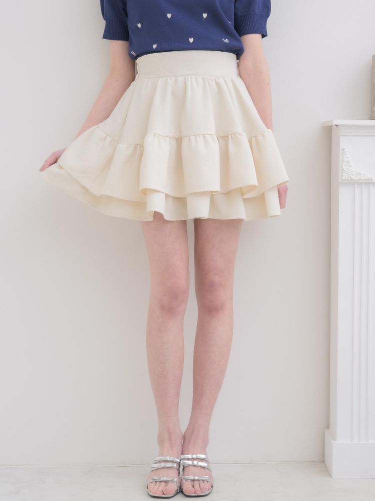 エムズエキサイト ems excite ハイウエスト切替ミニSK (WHT4) WHT4