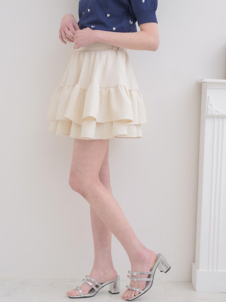 エムズエキサイト ems excite ハイウエスト切替ミニSK (WHT4) WHT4