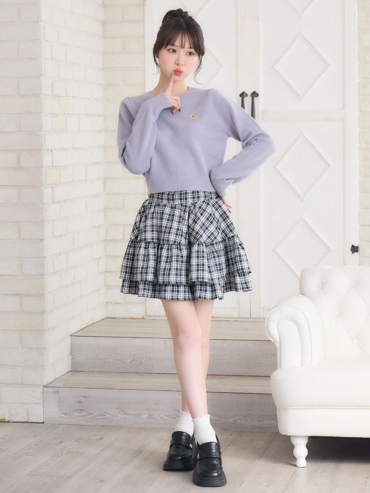 エムズエキサイト ems excite ハイウエスト切替ミニSK (WHT4) WHT4