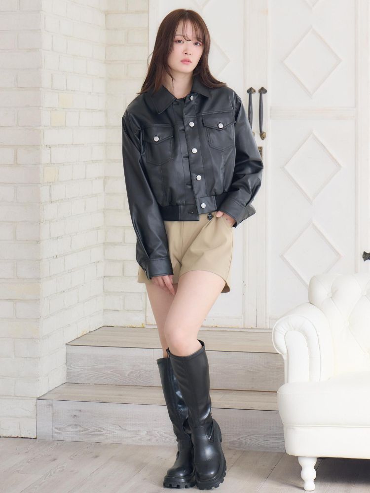 エムズエキサイト ems excite パッチ付FレザーBZ (BRN0) BRN0