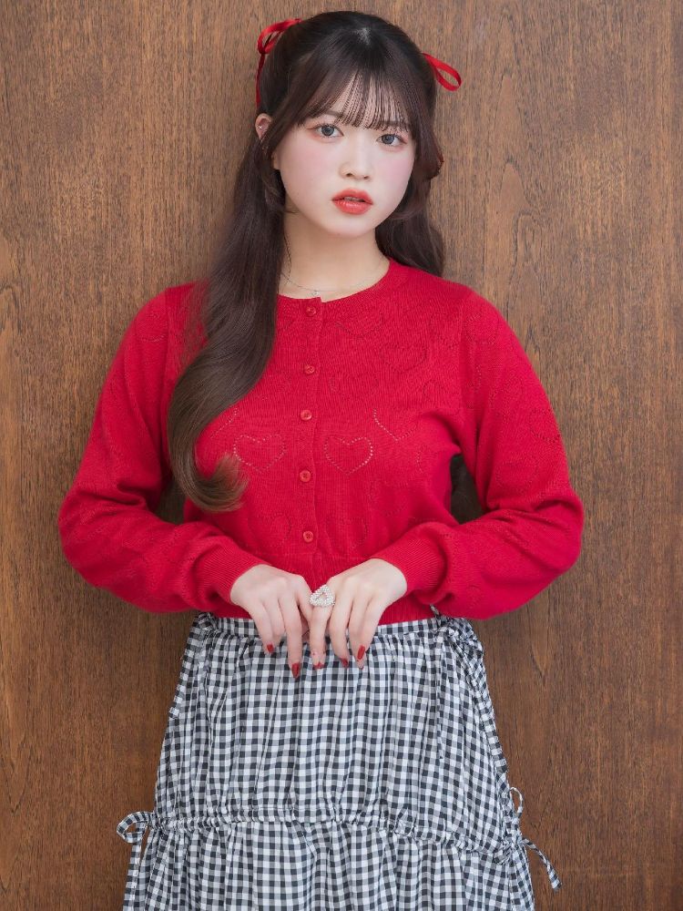 エムズエキサイト ems excite ハートスカシカーデ (RED0) RED0