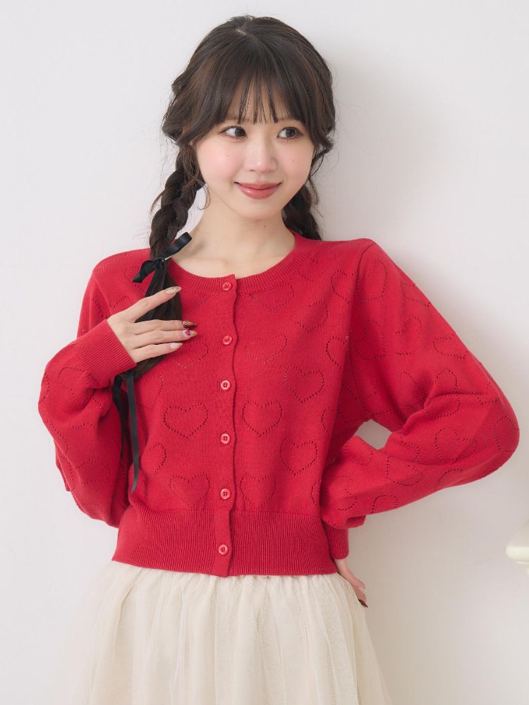 エムズエキサイト ems excite ハートスカシカーデ (RED0) RED0