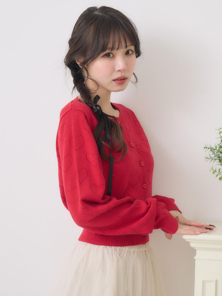 エムズエキサイト ems excite ハートスカシカーデ (RED0) RED0