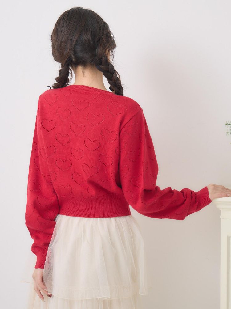 エムズエキサイト ems excite ハートスカシカーデ (RED0) RED0