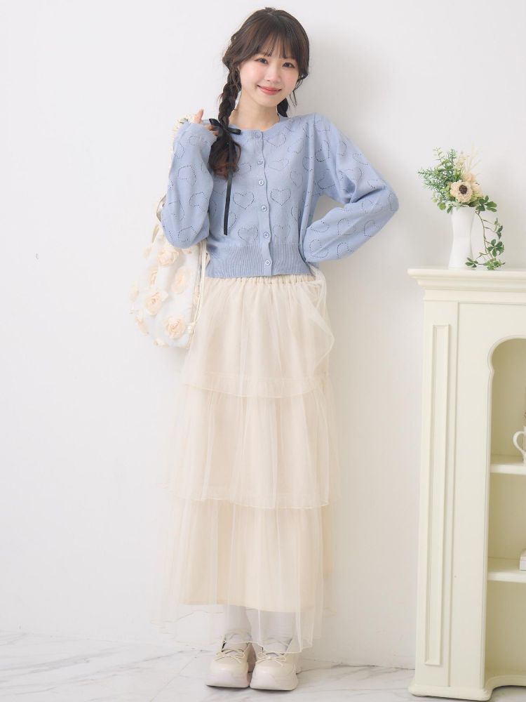 エムズエキサイト ems excite ハートスカシカーデ (RED0) RED0