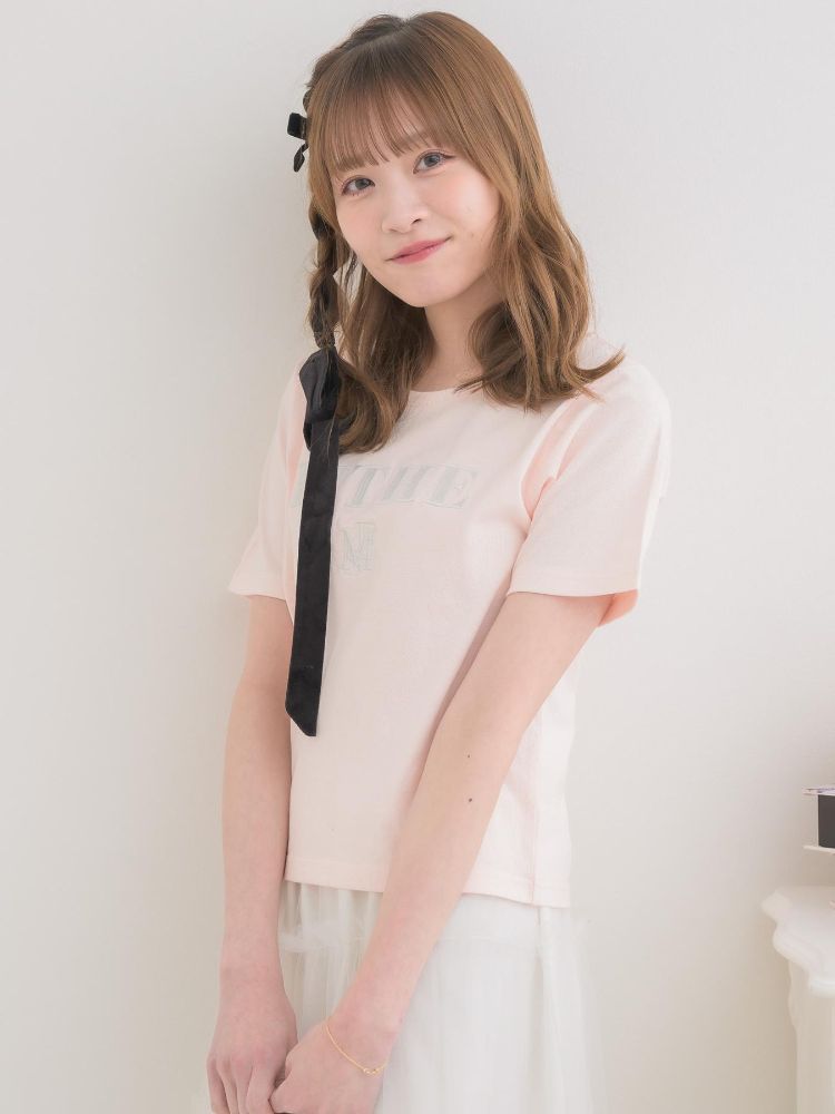 エムズエキサイト ems excite ロゴ刺繍TEE (WHT2) WHT2