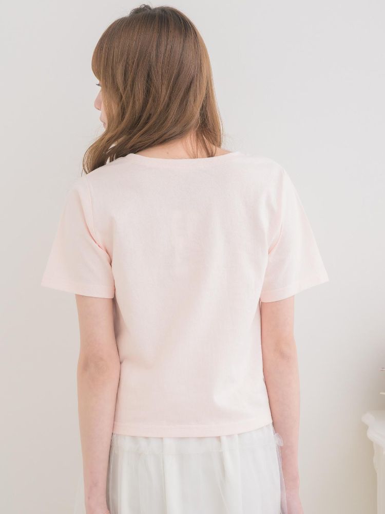 エムズエキサイト ems excite ロゴ刺繍TEE (WHT2) WHT2