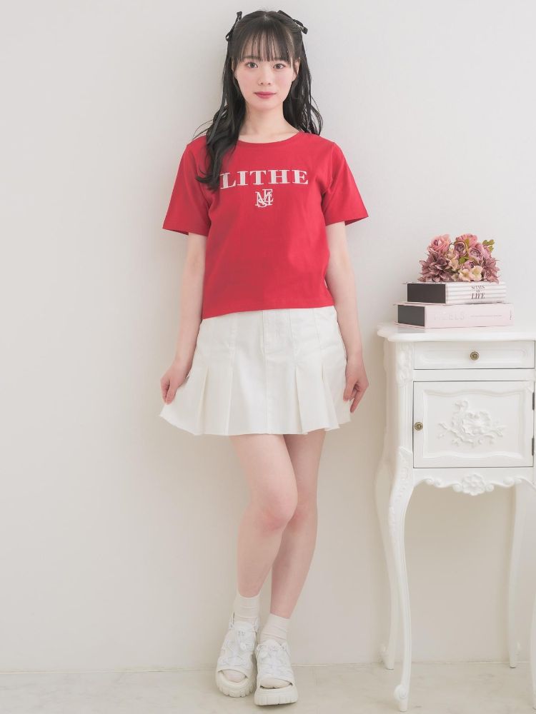 エムズエキサイト ems excite ロゴ刺繍TEE (WHT2) WHT2