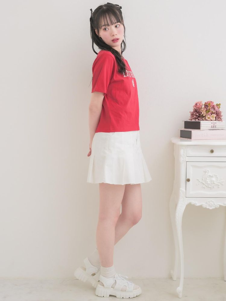 エムズエキサイト ems excite ロゴ刺繍TEE (WHT2) WHT2