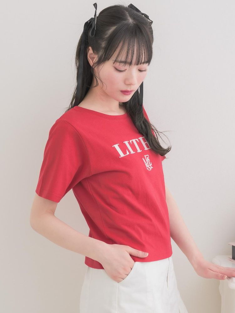 エムズエキサイト ems excite ロゴ刺繍TEE (WHT2) WHT2