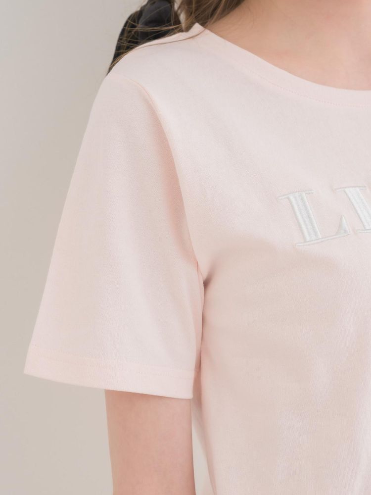 エムズエキサイト ems excite ロゴ刺繍TEE (WHT2) WHT2