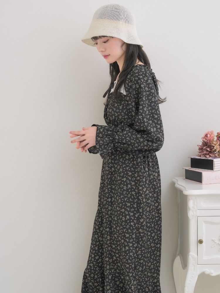 エムズエキサイト ems excite ステッチリボンマーメイドワンピース (P/BLU) P/BLU