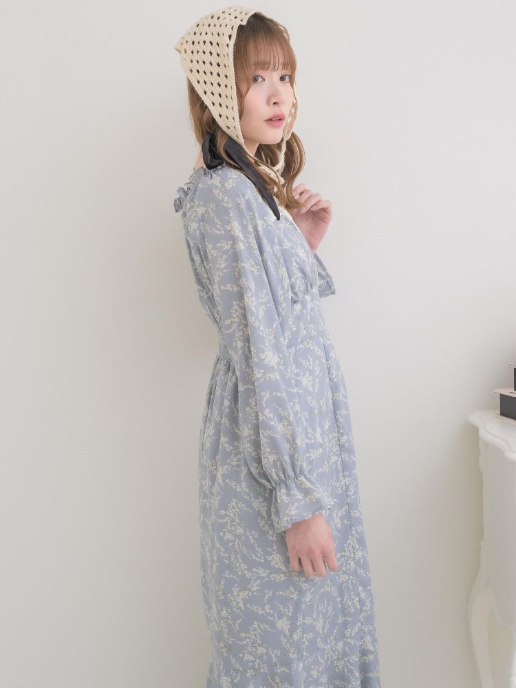 エムズエキサイト ems excite ステッチリボンマーメイドワンピース (P/BLU) P/BLU